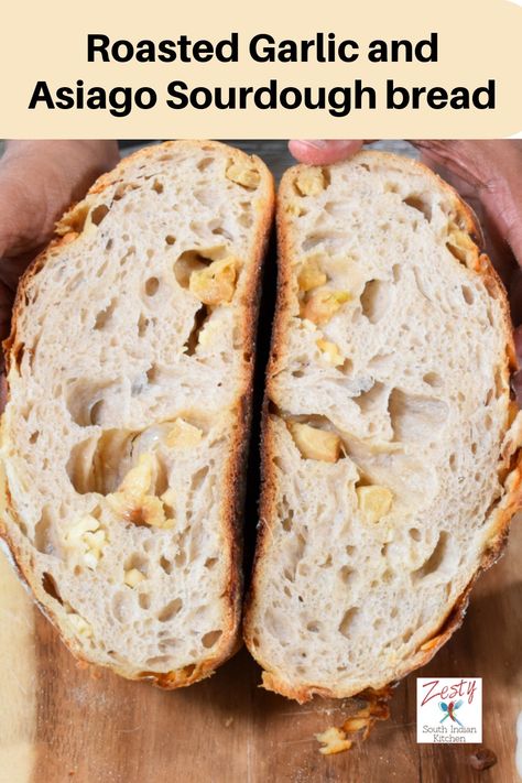 Sourdough Bread Machine, Asiago Bread, South Indian Kitchen, Bread Garlic, Recipe Using Sourdough Starter, Bread Sourdough, Sourdough Starter Discard Recipe, Homemade Sourdough Bread, Bread Starter