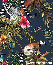 Wildlife Wallpaper, Blue Floral Wallpaper, Jungle Birds, Tropical Animals, Animal Print Wallpaper, Navy Wallpaper, Teal Wallpaper, Tropical Wallpaper, Hur Man Målar