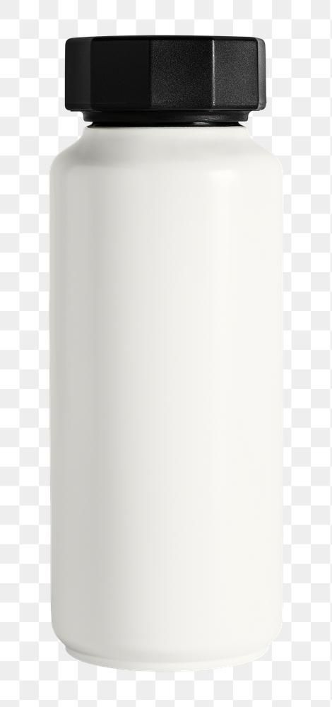 White water bottle with a black lid design element | free image by rawpixel.com / Jira Tumblr Bottle, Coffee Mockup, Coffee Cup Png, Gray Backdrop, Tumbler Bottle, White Water Bottle, Drink Stickers, Coffee Png, About Water