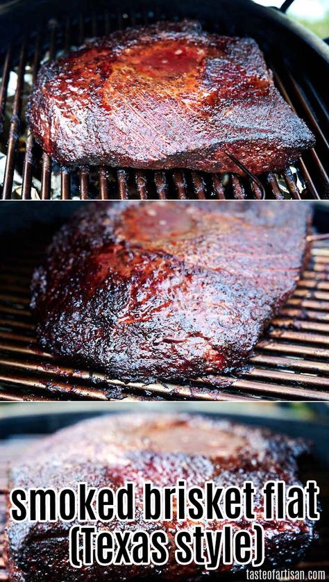 Smoked Brisket Flat Recipe, Smoked Brisket Flat, Smoker Recipes Brisket, Smoked Beef Brisket Recipes, Traeger Cooking, Brisket Flat, Brisket Recipes Smoked, Beef Brisket Recipes, Bbq Brisket