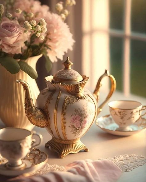 Tea Pot Aesthetic, Time Concept Art, Pot Aesthetic, 19th Century Aesthetic, Aesthetic Tea, Time Concept, Creative Backdrops, Ethereal Aesthetic, Pretty China