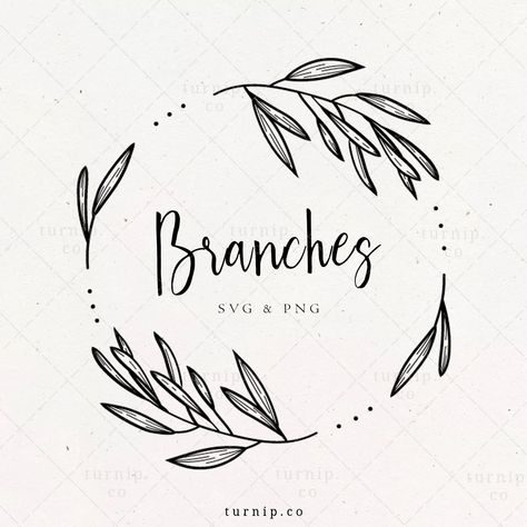 Olive Branch Wreath Tattoo, Squirrel Tattoo, Olive Branch Wreath, Branch Wreath, Illustration Logo Design, Circle Wreath, Planner Clipart, Turning 40, Wreath Svg