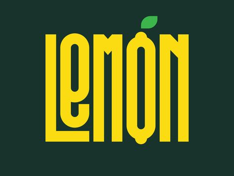 Lemon Logo, Fresh Logo Design, Fresh Logo, Creative Typography, Japan Design, Retro Logo, 로고 디자인, Creative Logo, Logo Design Inspiration