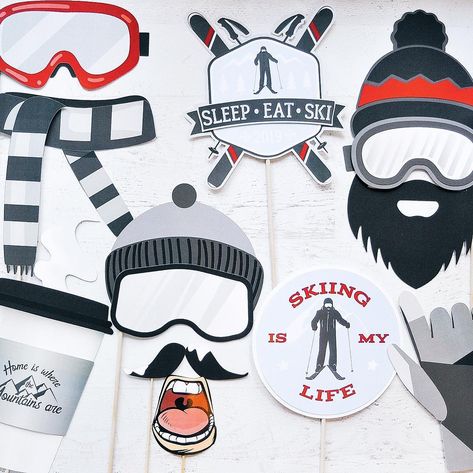 Ski Birthday Party Ideas, Ski Birthday Party, Ski Background, Afterski Party, Ski Themed Party, Apres Ski Party Decoration, Mountain Party, Boys Trip, Ski Gondola