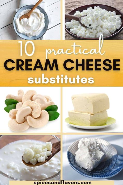 I have created a list of 10 practical and easily available best substitutes for cream cheese in cheesecake. Substitute For Cream Cheese, Substitute For Cream, Cream Cheese Substitute, Recipe Using Ricotta, Neufchatel Cheese, Spreadable Cheese, Dairy Free Cream Cheese, Make Cream Cheese, How To Make Cheesecake