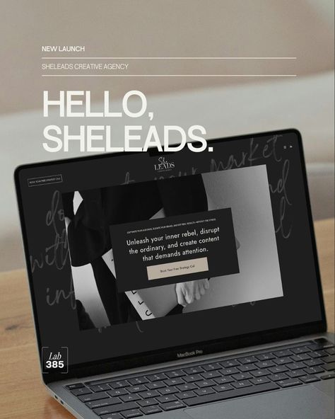 We're super stoked to announce the launch of the new Tash Miller - SheLeads Creative Agency hybrid homepage and landing page that’s gonna knock. This isn't just any website—it’s a powerhouse designed to grab attention, elevate your brand, and deliver results. And the best part? We integrated Go High Level to capture leads and automate follow-ups like a pro. If you're frustrated with your site and want to create some magic like we did with SheLeads, slide into our DMs. #Lab385 #custom... Brand Announcement, New Website Announcement, Website Announcement, Custom Web Design, Design Strategy, Content Ideas, Creative Agency, High Level, Like A Pro