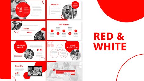 Creating a participatory atmosphere in presentations requires genuine effort and cannot be achieved through shortcuts. A PowerPoint presentation typically revolves around two key aspects: the aesthetics of the design and the delivery style. The Red & White PowerPoint Template has been crafted with complete attention to detail to captivate the audience and encourage 100% engagement. The post Red White PowerPoint Deck Template appeared first on SlideBazaar. Red Presentation, Ppt Theme, Company Profile Presentation, Free Business Logo, Sales Deck, Best Landing Page Design, Photoshop Tutorial Graphics, Deck Template, Presentation Ideas