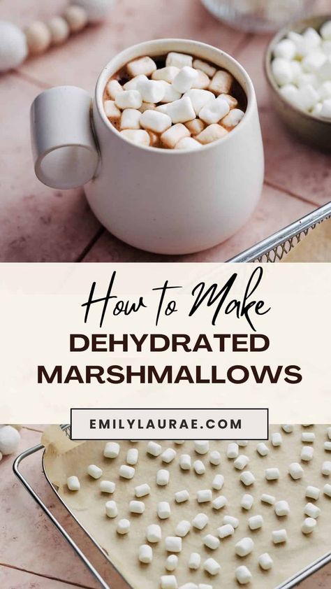 Dehydrated Marshmallows, Diy Hot Chocolate Mix, Homemade Cereal, Homemade Hot Chocolate Mix, Diy Hot Chocolate, Homemade Pantry, Dehydrated Foods, Food Dehydrator, Recipes With Marshmallows