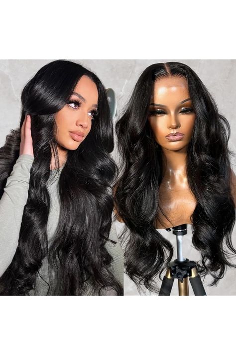 Body Wave Lace Front Wigs Human Hair Pre Plucked 13x4 HD Lace Frontal Wigs with Baby Hair 180% Density Wear and Go Glueless Human Hair Wigs for Black Women 26 Inch Hd Lace Frontal Wigs, Body Wave Lace Front Wigs, Hd Lace Frontal, Lace Frontal Wigs, Lace Front Wigs Human Hair, Wigs Human Hair, Hair Tutorials, Hairstyles Ideas, Womens Wigs