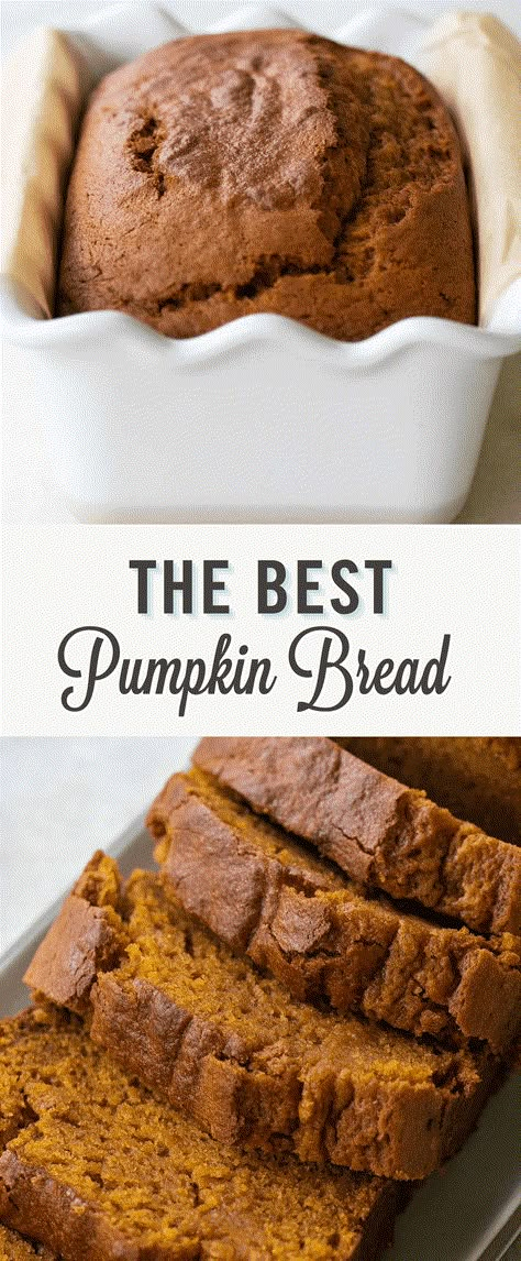 Super Moist Easy Pumpkin Bread Recipe - Sugar and Charm Easy Pumpkin Bread Recipe, The Best Pumpkin Bread, Easy Pumpkin Bread, Best Pumpkin Bread Recipe, Best Pumpkin Bread, Exotic Recipes, Pumpkin Bread Easy, Frozen Pumpkin, Moist Pumpkin Bread