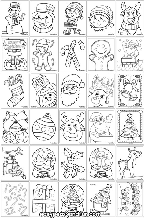 Gingerbread Man Coloring Page, Christmas Coloring Pages For Kids, Winter Christmas Scenes, Christmas Coloring Sheets, Printable Christmas Coloring Pages, Christmas Tree Coloring Page, Christmas Doodles, Cool Christmas Trees, Free Christmas Printables