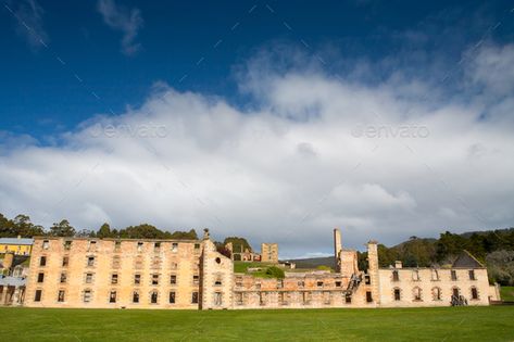 Port Arthur Penitentiary Building Tasmania Australia by FiledIMAGE. The penitentiary building at Port Arthur in Tasmania, Australia #Sponsored #Penitentiary, #Building, #Port, #Arthur Port Arthur, Tasmania Australia, Tasmania, Photo Illustration, Monument, Tourism, Louvre, Australia, Architecture