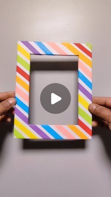 Paper Picture Frames Diy, Handmade Photo Frame Ideas, Photo Frame Craft Ideas, Photo Frame Ideas Handmade, Paper Photo Frame Diy, Photo Frame Craft, Diy Photo Frame Cardboard, Cadre Photo Diy, Cardboard Picture Frames