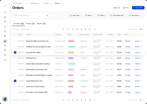 Website Table Design, Table Ui Design Web, Crm Ui Design, List Ui Design, Table Design Layout, Table Ui Design, Dashboard Web Design, Design System Ui, Table Ui