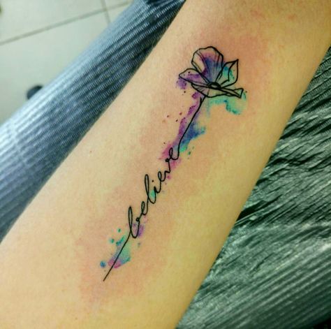 Wrist Watercolor Tattoo, Watercolour Tattoos For Women, Watercolor Mom Tattoo, Infinity Watercolor Tattoo, Watercolor Tattoo Ideas Women, Small Watercolor Tattoos For Women, Believe Tattoos For Women, Watercolor Tattoo For Women Unique, Watercolour Tattoo For Women