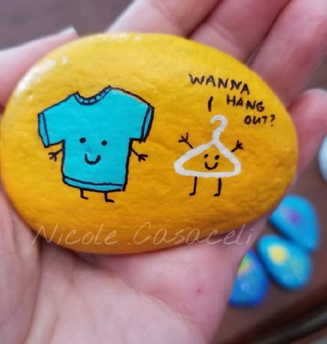 Diy Paint Rocks Ideas, Rock Painting Ideas Funny Sayings, Story Rocks Ideas Painted Stones, Rock Puns Funny, Pun Painted Rocks, Rock Band Painting Ideas, Decorative Rocks, Funny Rock, Funny Ideas