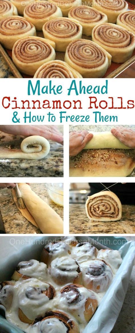 cinnamon roll recipes, how to freeze cinnamon rolls, freezer meals, freezer meal breakfast ideas,