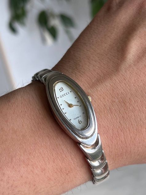 90s Watch Women, Gucci Watch Vintage, Silver Gucci Watch, Gucci Vintage Watch, 90s Watch, Vintage Gucci Watch, Gucci Watch Women, Gucci Vintage, Gucci Watch