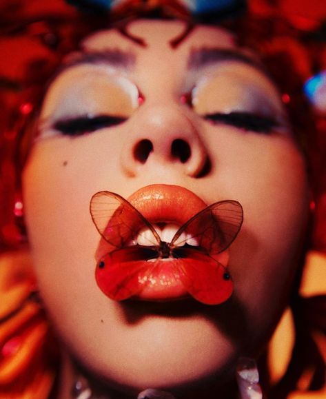 Mother Kali, Kali Uchis, Red Butterfly, Photoshoot Themes, Red Moon, Red Aesthetic, Hello Kitty Wallpaper, Pics Art, Aesthetic Photo