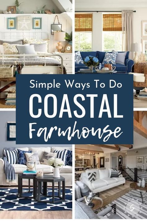 Rustic Livingroom, Coastal Farmhouse Living Room, Farmhouse Coastal Decor, Coastal Farmhouse Style, Coastal Farmhouse Decor, Farmhouse Coastal, Peanut Butter And Chocolate, Coastal Living Rooms, Coastal Bedrooms