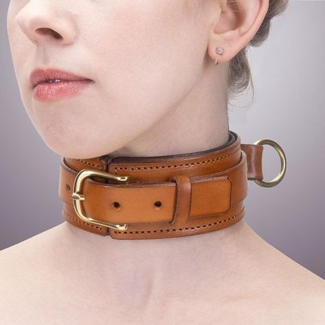 Collar With Leash, Always Discreet, Posture Collar, Leather Collar, Collar, Leather