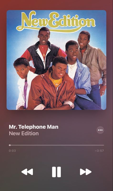 I haven’t been a New Edition fan for long and I still wouldn’t consider myself one but I really do love this song. It is such a catchy song that can get stuck in your head after just one second of listening to it. It’s and oldie but a goodie. Mr Telephone Man, Walking On A Dream, Throwback Songs, Lost In Love, Gangsta Rap, Music Album Covers, Pop Culture Art, Band T Shirts, Oldies But Goodies