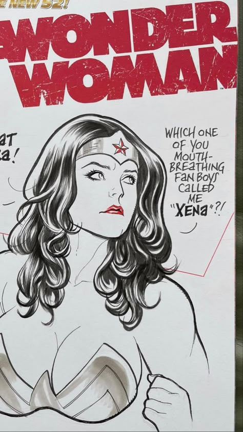 Frank Cho Women, Comic Sketch Art, Frank Cho Art, Wonder Woman Sketch, Comic Sketch, Girl Reference, Female Comic Characters, Sketch Cover, Dc Comics Girls