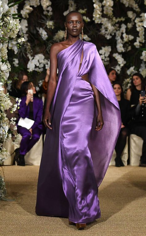 Ralph Lauren from Best Looks From NYFW Fall 2017 Timeless Luxury, Purple Outfits, Women's Wear, Couture Gowns, Lifestyle Magazine, Gorgeous Gowns, Purple Fashion, Fall 2017, Couture Dresses