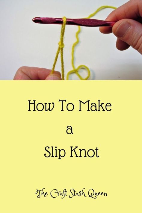 How to Make a Slip Knot | Learn to Crochet | #beginnercrochet #crochetforbeginners #howtocrochet Crochet Gifts Simple, Yarn Crafts Kids, Simple Yarn Crafts, Yarn Crafts Christmas, Yarn Crafts Easy, Yarn Crafts For Adults, Crochet For Beginners Tutorial, Easy Crochet Gifts, Beginner Crochet Stitches