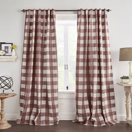 Buffalo Check Curtains, Check Curtains, Trendy Farmhouse, Plaid Curtains, Bedroom Drapes, Tab Curtains, Farmhouse Aesthetic, Darkening Curtains, Room Darkening Curtains