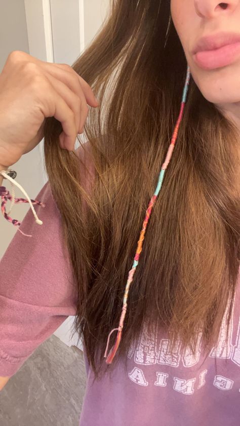 Hair Wraps Inspiration, Hair Wrap Colour Combos, Beach Hair Wrap String, Hair Wraps Thread Ideas Blonde Hair, Summer Hair Wrap Color Ideas, Cute Hair Wrap Colors, Summer Hair Braids With String, Hair Raps Ideas Summer, Hair Wrap Inspo Colors