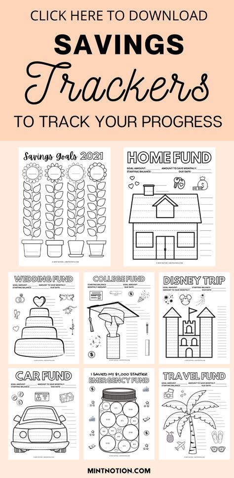 savings tracker printables Saving Money Chart, Savings Chart, Money Chart, Track Your Progress, Goal Charts, Tracker Free, Savings Goals, Money Saving Techniques, Saving Money Budget