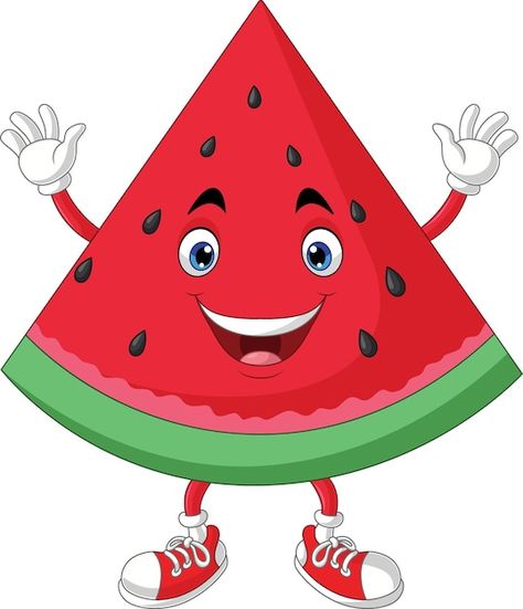 Tigatelu | Freepik Fruit Character, Free Cartoon Characters, Watermelon Cartoon, Character Icon, Fruit Cartoon, Cute Watermelon, Watermelon Fruit, Free Cartoons, Cartoon Style