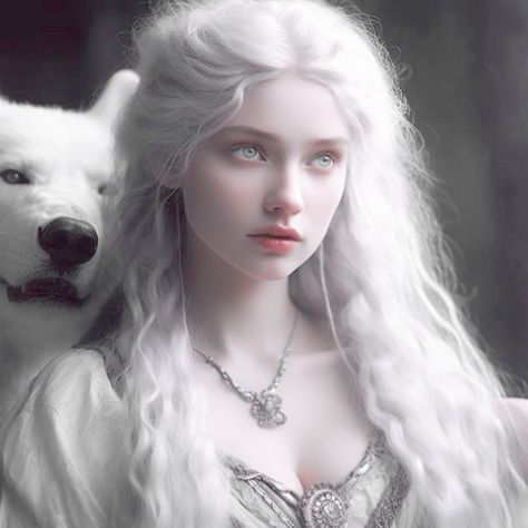 White Fantasy Hair, White Hair Fantasy Art, Vampire With White Hair, White Hair Face Claim, White Hair Fairy, White Haired Princess, Fantasy White Hair, Character Design White Hair, White Hair Princess