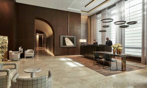 FOUR SEASONS HOTEL NEW YORK DOWNTOWN: UPDATED 2019 Reviews, Price Comparison and 445 Photos (New York City) - TripAdvisor New York Downtown, Hotels In New York City, Bowery Hotel, Hotel Lobby Design, Yabu Pushelberg, Hotel Reception, Lobby Interior, Downtown New York, Hotel Interior Design