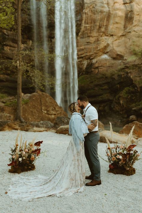 Toccoa Falls Elopement, Toccoa Falls Georgia, Toccoa Falls Wedding, Georgia Elopement, Toccoa Falls, Boho Elopement, Destination Elopement, Modern Boho, Boho Wedding