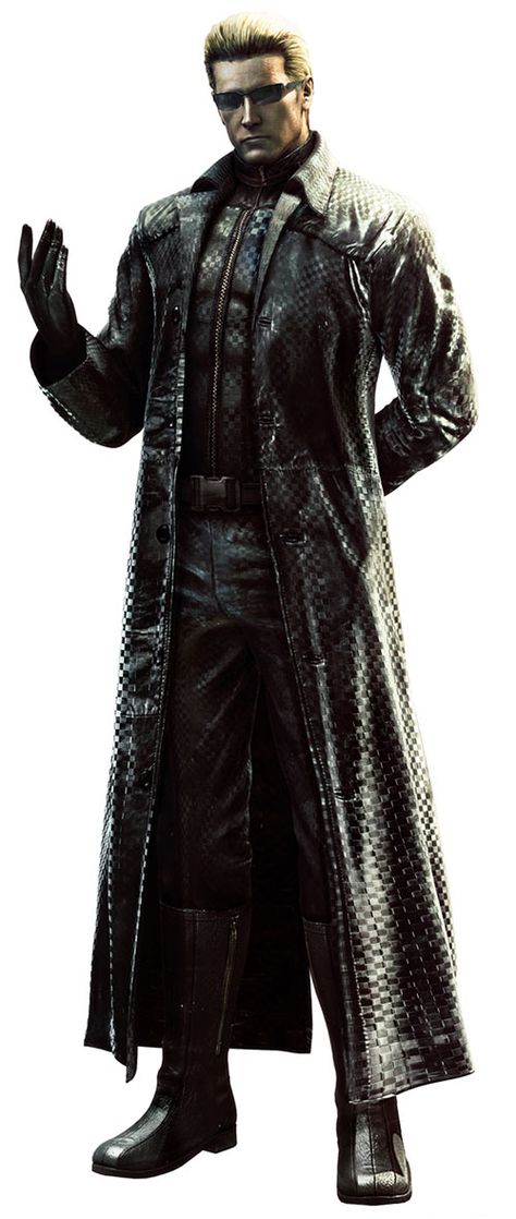 Albert Wesker Tyrant Resident Evil, Resident Evil Wesker, Resident Evil 5, Albert Wesker, Resident Evil Game, Horror Video Games, Marvel Vs, Space Opera, Leather Trench Coat