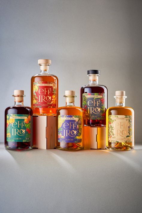 Liquor Packaging, Drinks Packaging Design, Flavor Profiles, Creative Packaging Design, Bottle Labels, Liqueur, Natural Flavors, Melon, Label Design