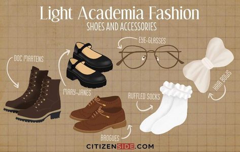 Light Academia Shoes, Ruffle Socks Outfit, Dark Academia Shoes, Light Academia Clothes, Light Academia Fashion, Light Acadamia, Academia Shoes, Light Academia Outfit, Popular Trends