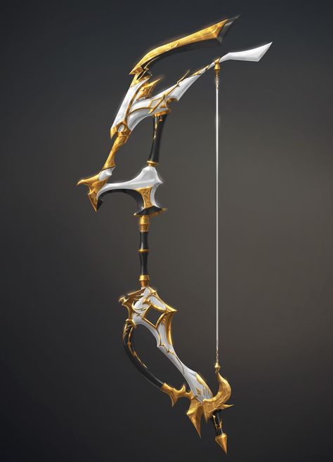 ArtStation - [TUTORIAL SPEED PAINTING] LEGENDARY HAWK BOW, Muel Kim Fantasy Bow Concept Art, Bow And Arrow Magic, Fantasy Bow Art, Fantasy Bow Design, Magic Bow And Arrow, Bow Concept Art, Bow Fantasy, Fantasy Bow, Magic Bow