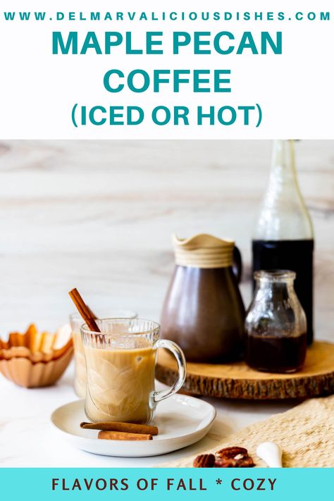 Maple Pecan Coffee can be served hot or cold. With nutty caramel flavors, this is the perfect cold coffee drink to transition from summer to fall. Cold Brewed Coffee, Coffee Milkshake, Making Cold Brew Coffee, Light Appetizers, Hot Cider, Coffee Serving, Maple Pecan, Sweet Potato Soup, Coffee Cream