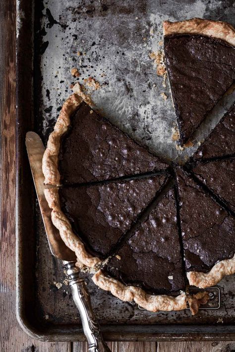 High Altitude Chocolate Chess Pie - Curly Girl Kitchen Chocolate Chess Pie, Homemade Pastry, Butter Pastry, High Altitude Baking, Pie Dough Recipe, Chess Pie, Chocolate Work, Perfect Pie Crust, Chocolate Cream Pie