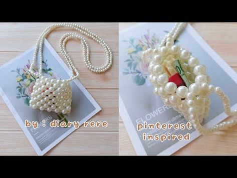 Tas mutiara gelembung || tas manik indonesia 🇮🇩 - YouTube Bead Bag Diy, Mini Bag Diy, Pearl Bags, Coffee Sachets, Handbag Tutorial, Beads Bag, Hand Beaded Bag, Boho Crafts Diy, Bead Bag