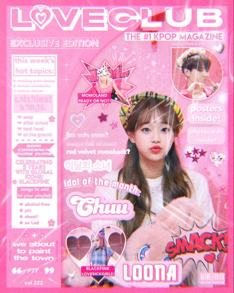 Chuu Poster, Months Song, Magazine Edit, Global Icon, Pop Posters, Poster Room, Collage Poster, Kpop Posters, Hot Topics