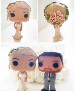 Let me see your cake toppers!! 10 Funko Pop Cake, Nerd Wedding, Pop Cake, Funko Pop Dolls, Custom Funko Pop, Funko Figures, Fondant Wedding Cakes, Unique Cake Toppers, Custom Funko