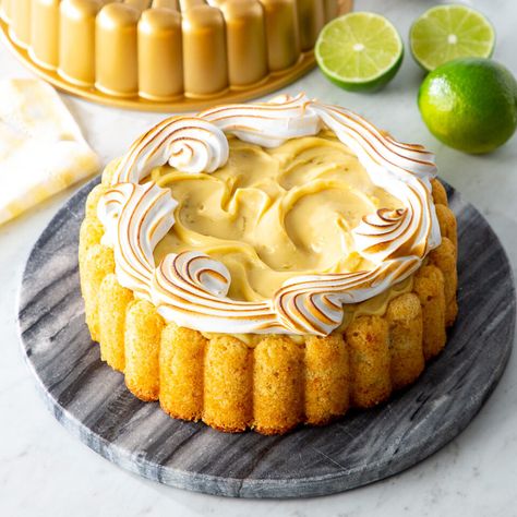 Nordicware Recipes, Dessert Styling, Key Lime Cake, Bundt Recipes, Charlotte Cake, Summer Pie, Lime Cake, Torte Cupcake, Custard Recipes