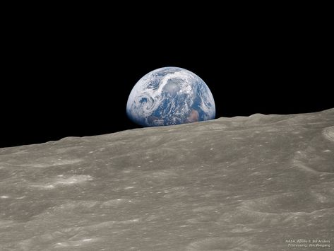 Earthrise 1: Historic Image Remastered Explanation Writing, Alpha Centauri, Moon Orbit, Powerful Pictures, Astronomy Pictures, Space Pictures, Apollo 11, Daily Pictures, Human Species