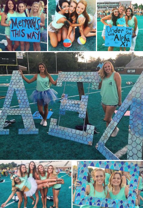 Under the Sea With ALPHA XI! Coastal Carolina University. Under The Sea Bid Day Theme, Under The Sea Bid Day, Sorority Pictures, Coastal Carolina University, Sorority Themes, Tri Delt, Recruitment Themes, Sorority Sugar, Bid Day Shirts