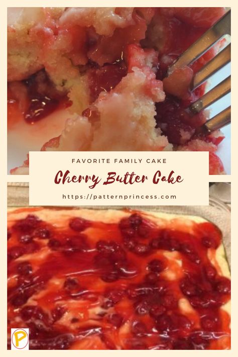 Cherry Ooey Gooey Butter Cake, Cherry Cake Recipe From Scratch, Cherry Butter, Cherry Cake Recipe, Southern Recipes Desserts, Ooey Gooey Butter Cake, Drop Cake, Moist Cake Recipe, Gooey Cake