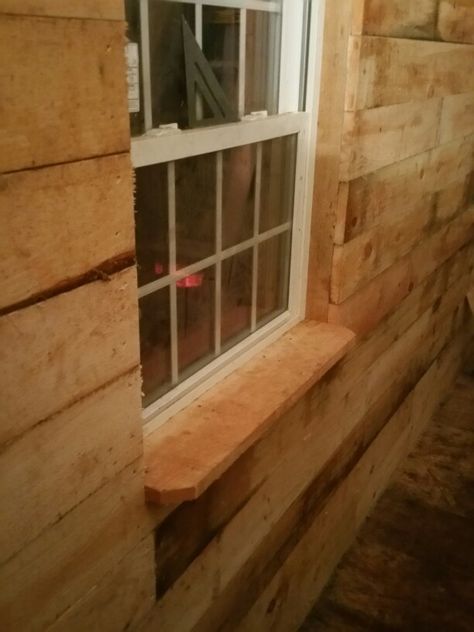 Rough sawn 1x6" pine on the walls Pine Walls Cabin, Rough Cut Lumber Walls, Wood Wall Ideas, Porch To Sunroom, Bunkie Ideas, River Decor, Pole Barn Ideas, Rough Sawn Lumber, Kitchen Tiny